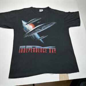 Vintage 1996 Independence Day Movie T-Shirt Stanley DeSantis Made in USA Large